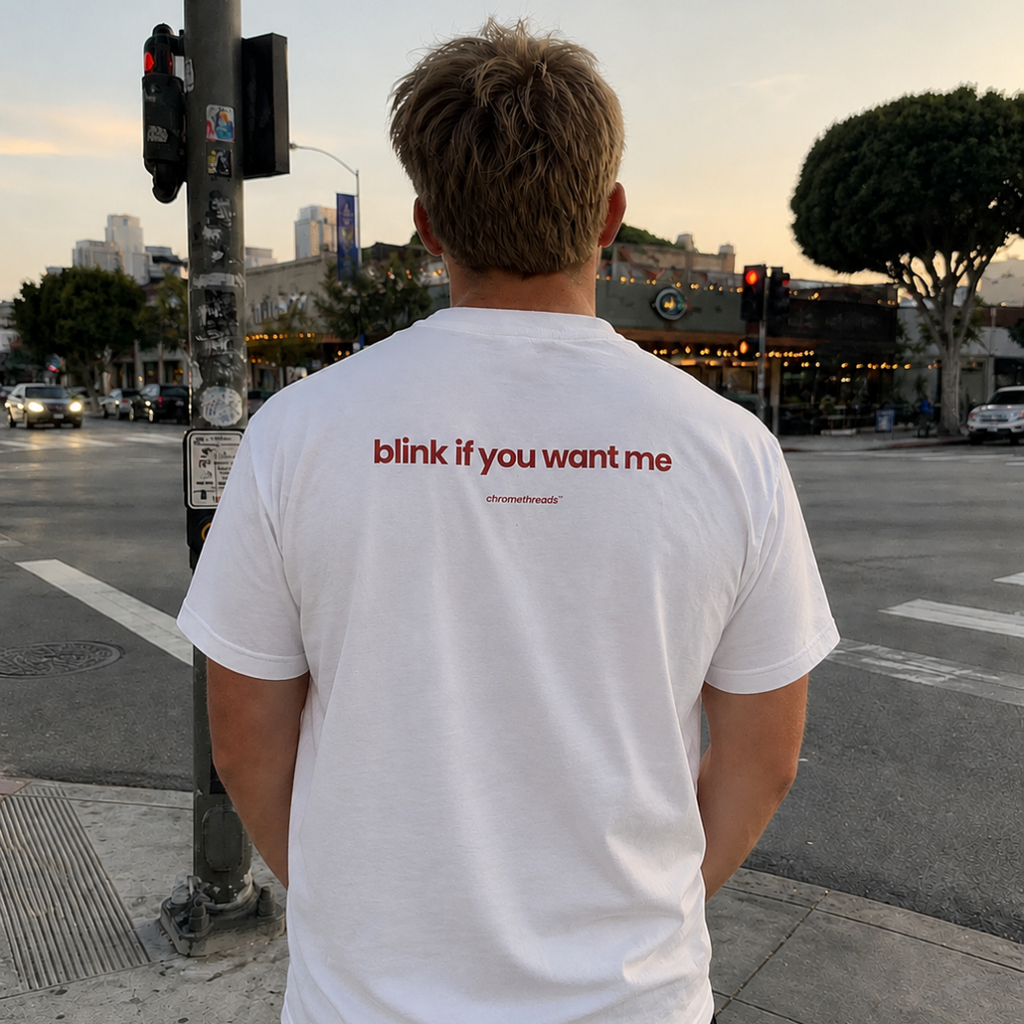 blink if you want me