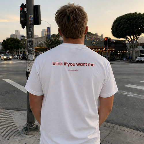 blink if you want me